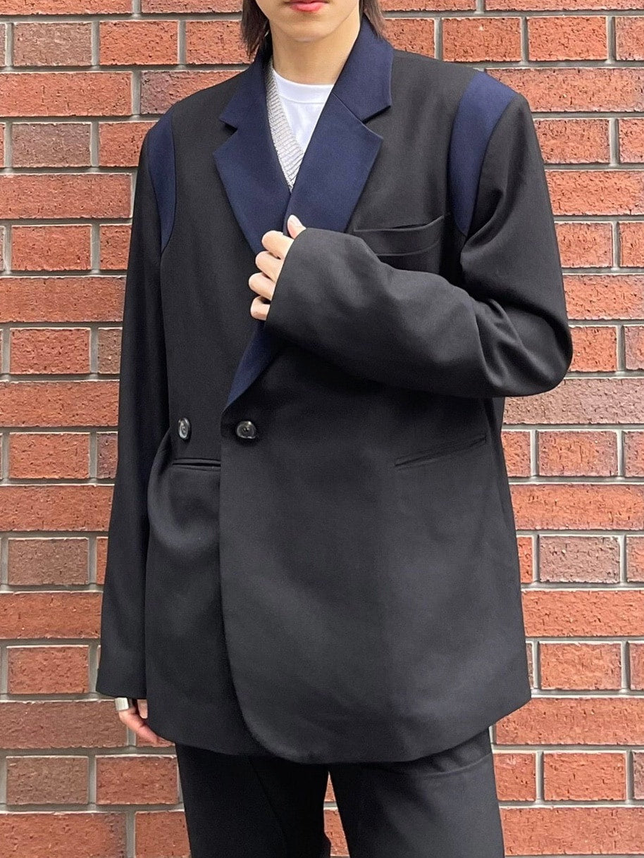 受注制【Chikashitsu +】set up varsity design jacket (2color)