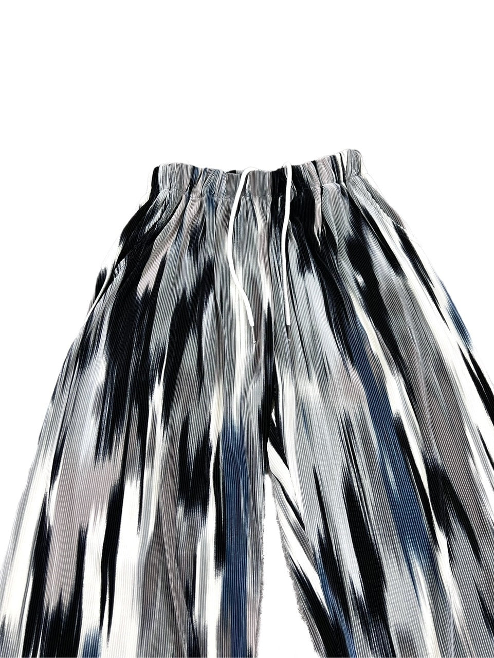 受注制【Chikashitsu +】mixed summer pleats pants (2color)