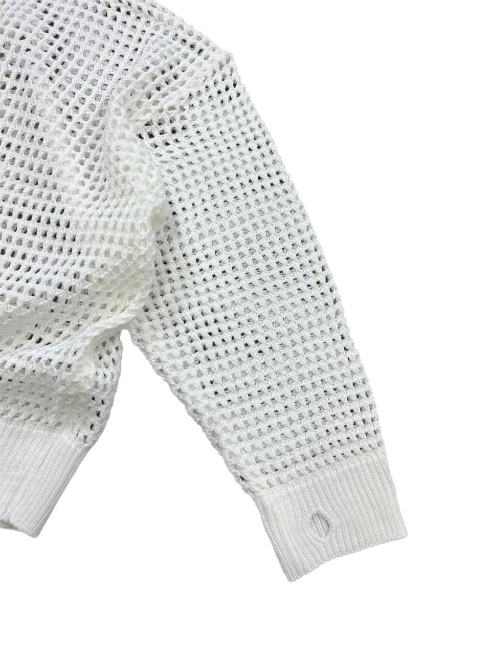 受注制【Chikashitsu +】lib mesh knit (3color) / 【チカシツプラス】リブメッシュ長袖ニット