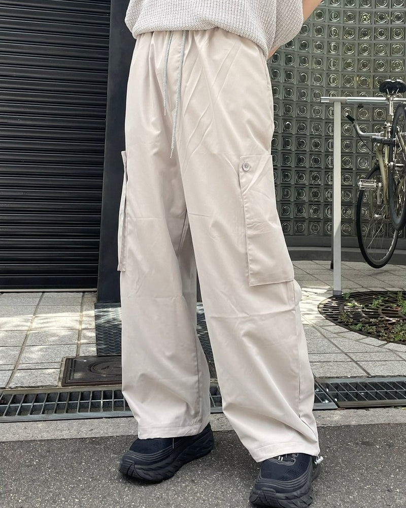 受注制【Chikashitsu +】pocket cargo pants (2color)