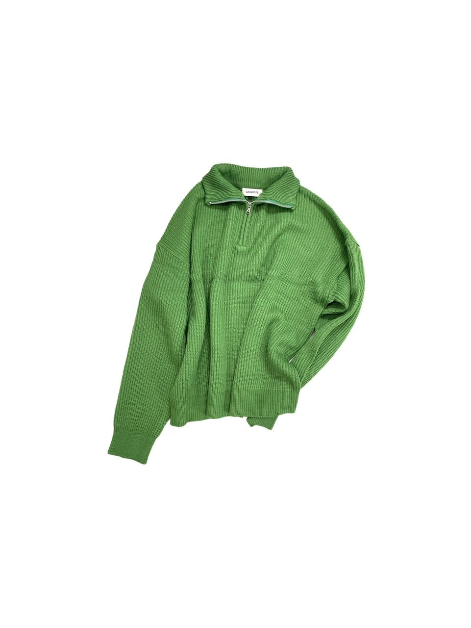 【Chikashitsu +】half zip high neck knit (3color) / 【チカシツプラス】ハーフジップアップハイネック長袖ニット