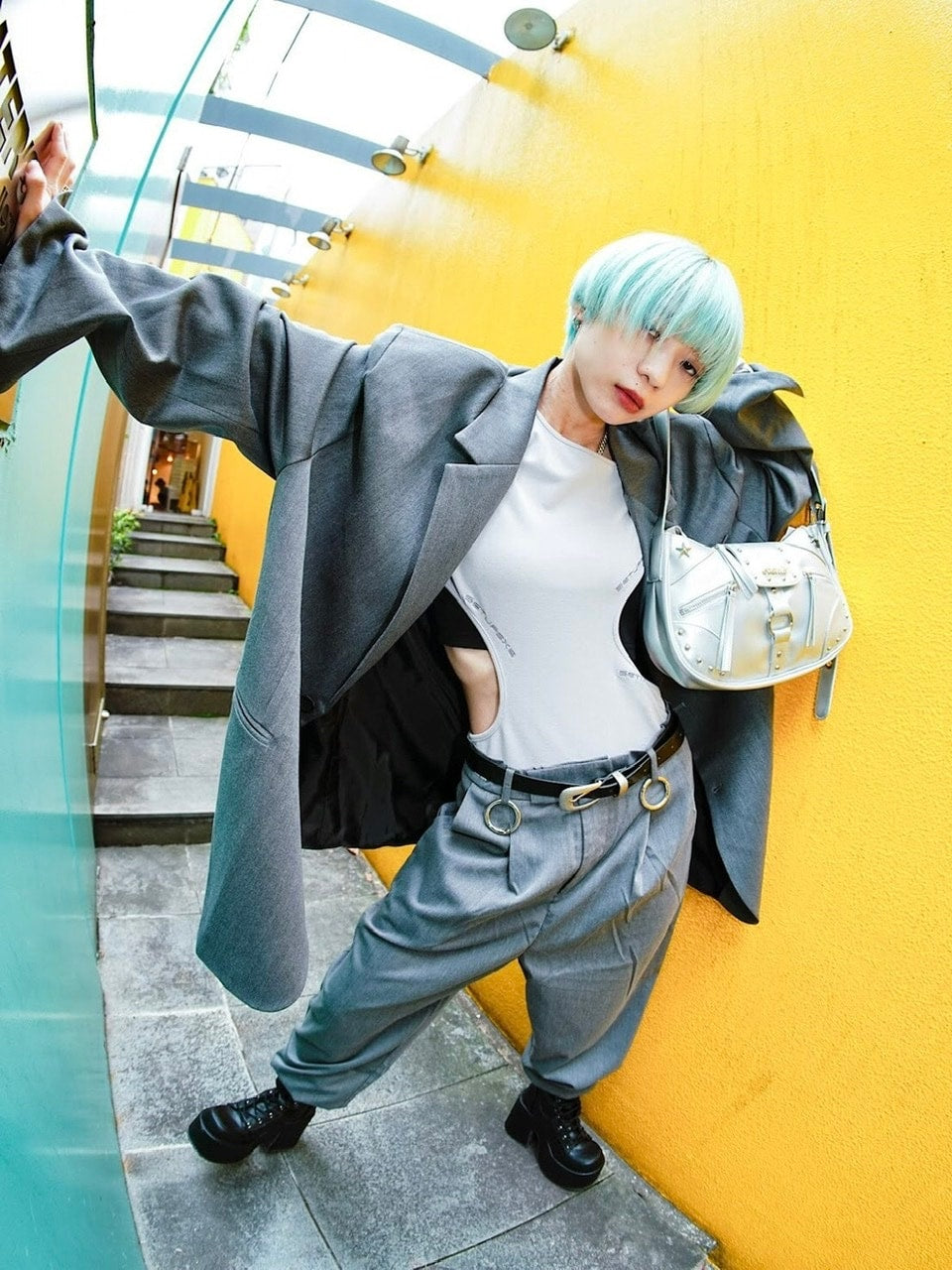 受注制【Never mind the XU】oversized jacket (2color)