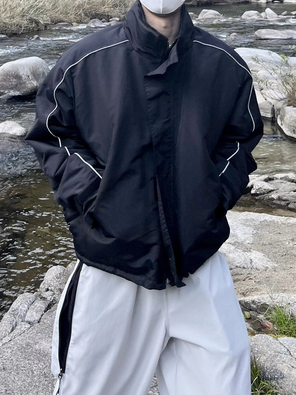 【youll】piping padding jacket