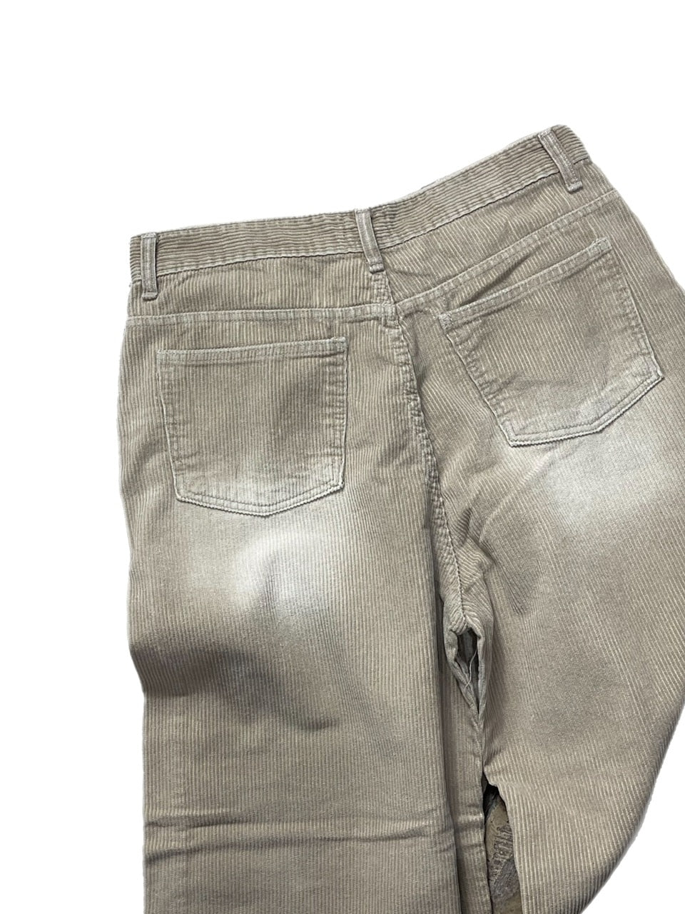 受注制【Chikashitsu +】vintage wash wide corduroy pants (2color)