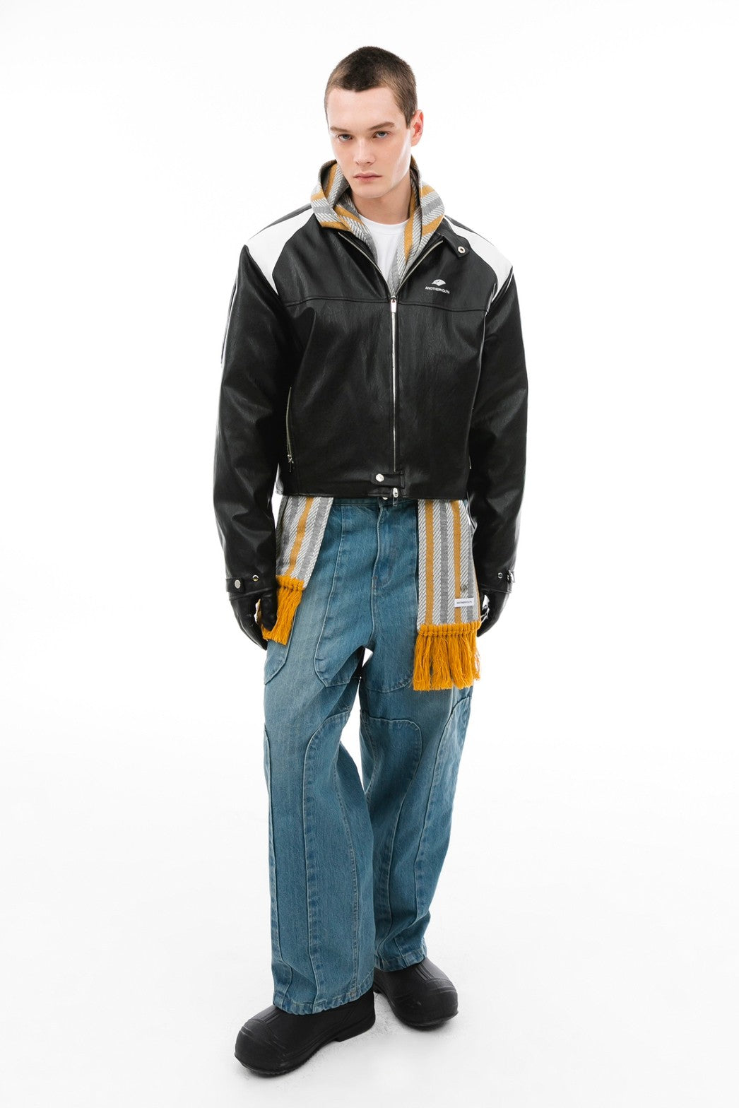 【ANOTHERYOUTH】panel jeans