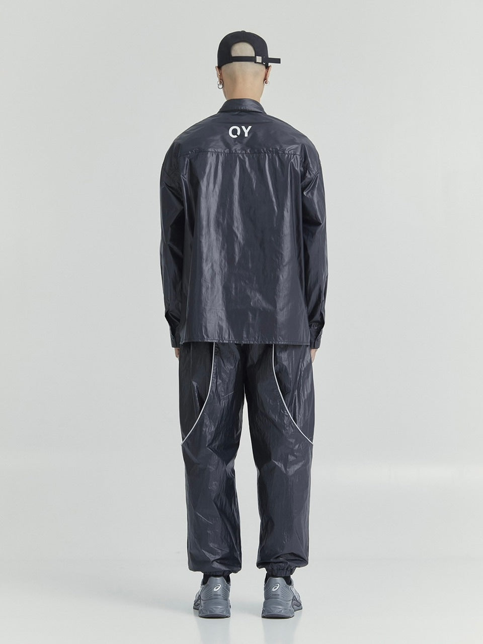 【OY】LAYERED PANEL LOGO SHIRTS