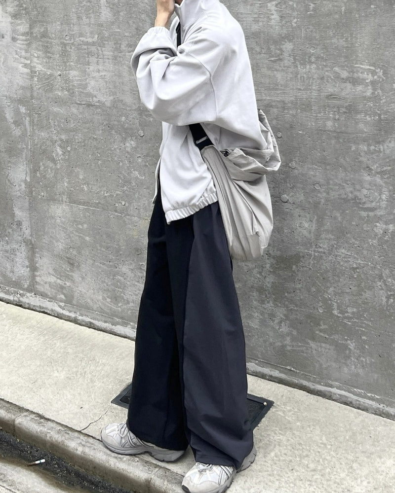 受注制【youll】bi-color banding pants (2color)
