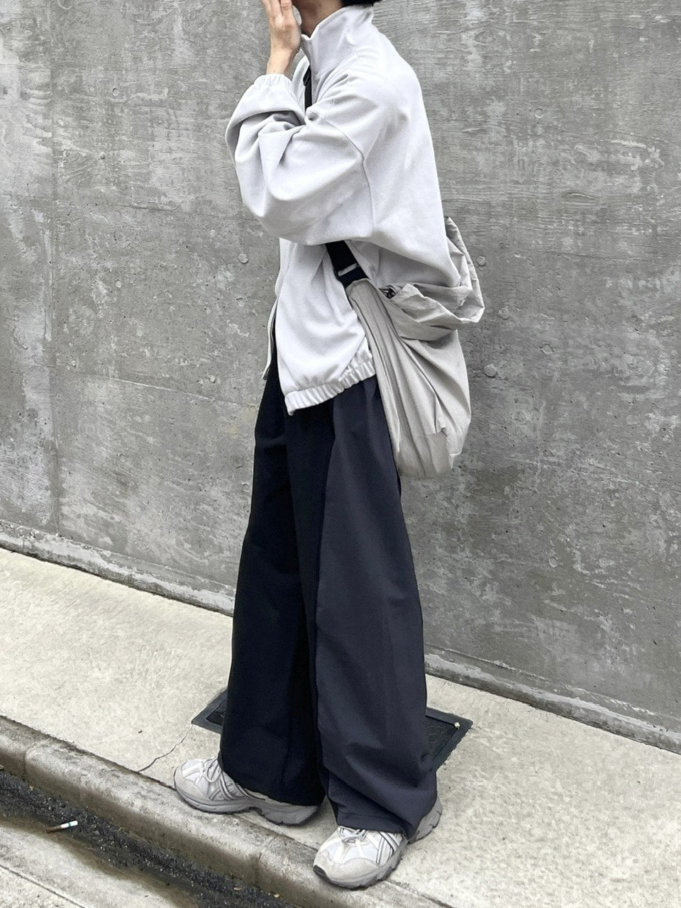 受注制【youll】bi-color banding pants (2color)
