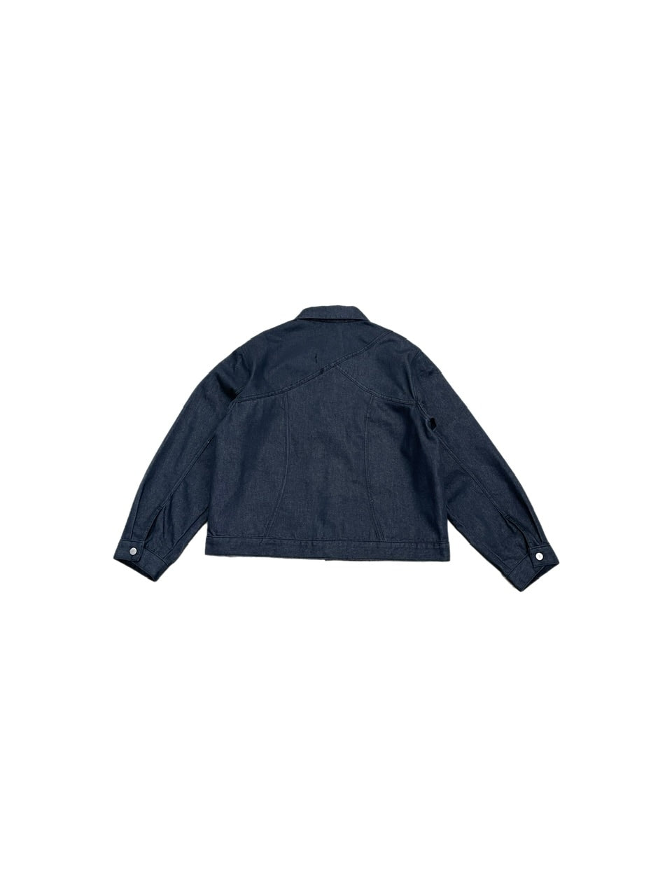 受注制【Chikashitsu +】set up design denim short jacket (2color)