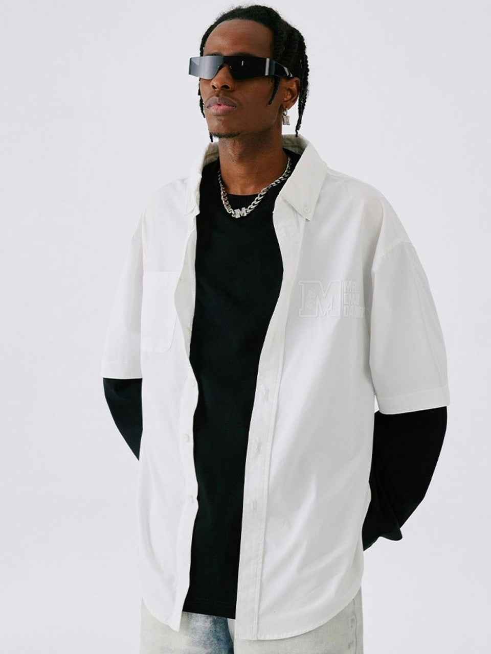 【MR. ENJOY DA MONEY】Fake Two Shirts