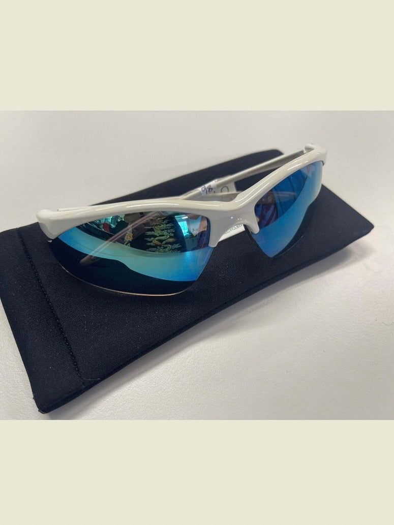 【Basic Pleasure Mode】RIMLESS VISOR WRAP SUNGLASSES WITH MIRROR LENS