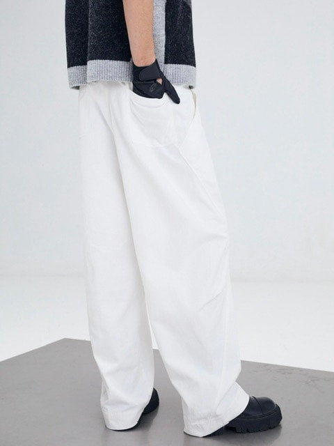 【ARCH by ROARINGWILD】Knee Pleat Jeans