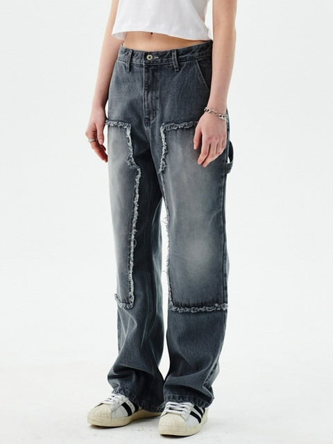 【runningHIGH】WASHED DENIM CARPENTER PANTS