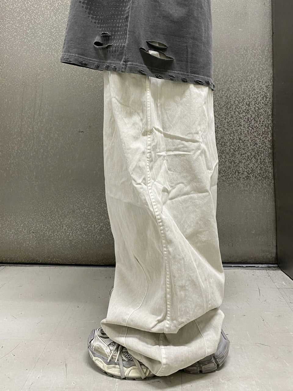 受注制【Never mind the XU】washing darts pants (4color)