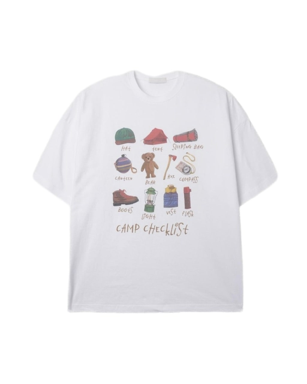 受注制【youll】camp check list tee (3color)