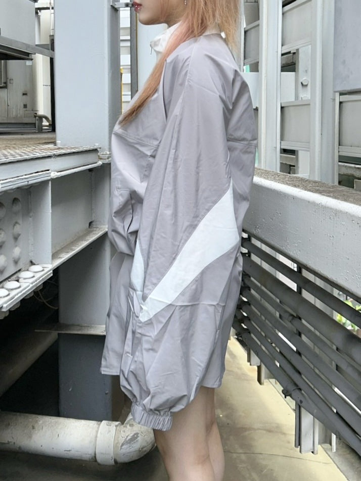 受注制【Never mind the XU】track jacket & skirt (2color)