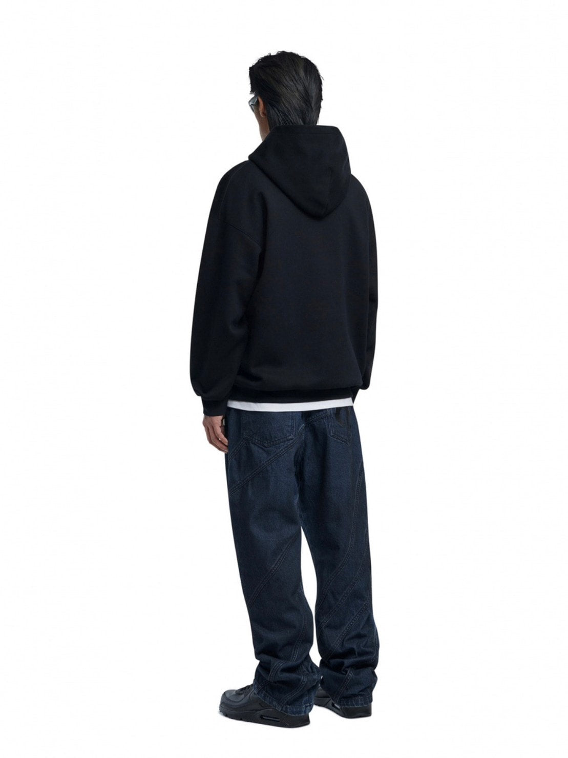 【NOMANUAL】NM AUTO HOODIE / 【ノーマニュアル】ロゴプリント長袖パーカー