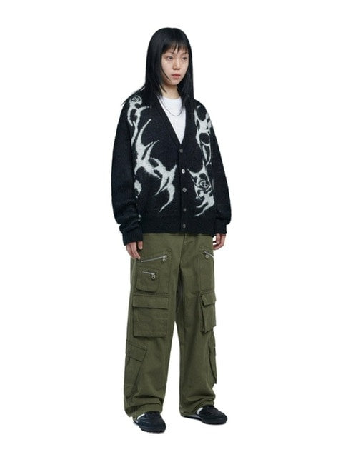 【NOMANUAL】TRIBAL HAIRY CARDIGAN