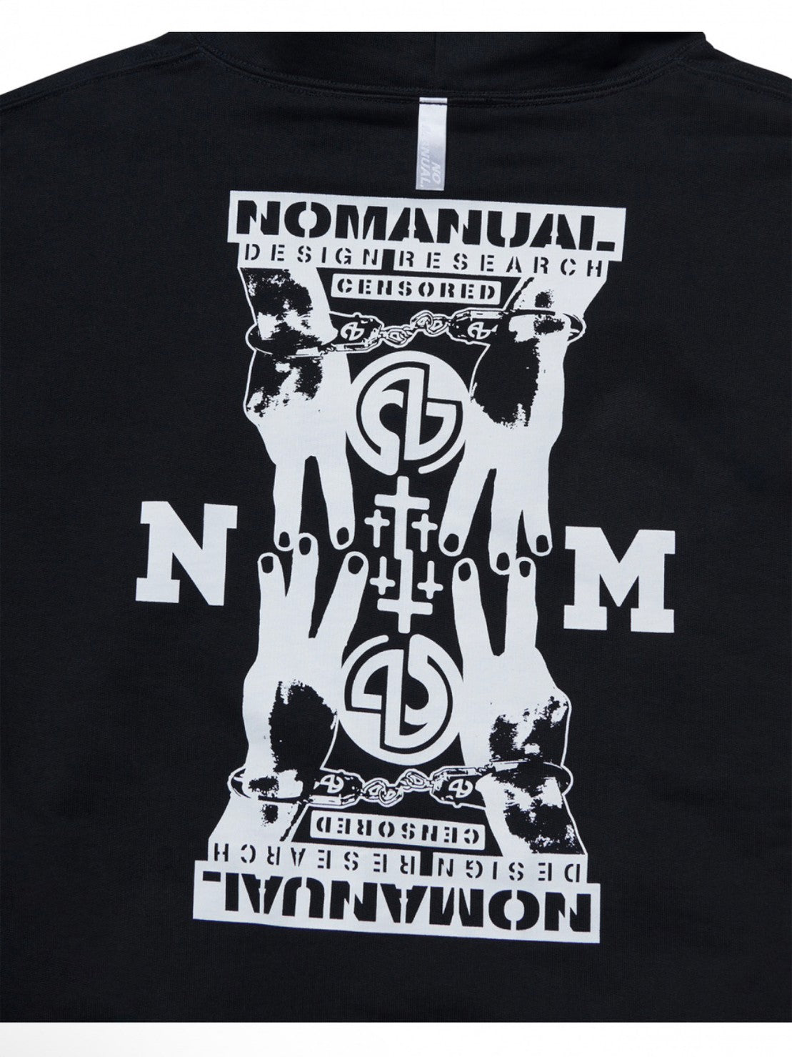 【NOMANUAL】N.M.C HOODIE / 【ノーマニュアル】ロゴプリント長袖パーカー
