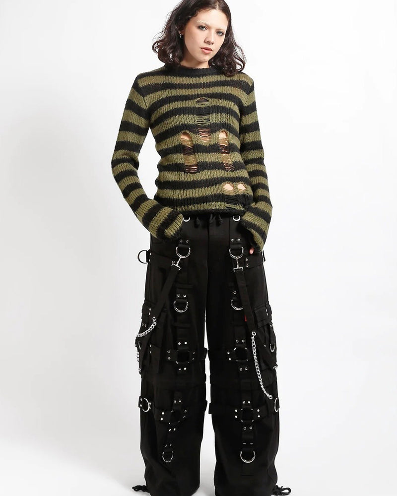 【TRIPP nyc】HARNESS DARK STREET PANTS[AF7142M] / 【トリップ エヌワイシー】ダークハーネスボンテージワイドパンツ