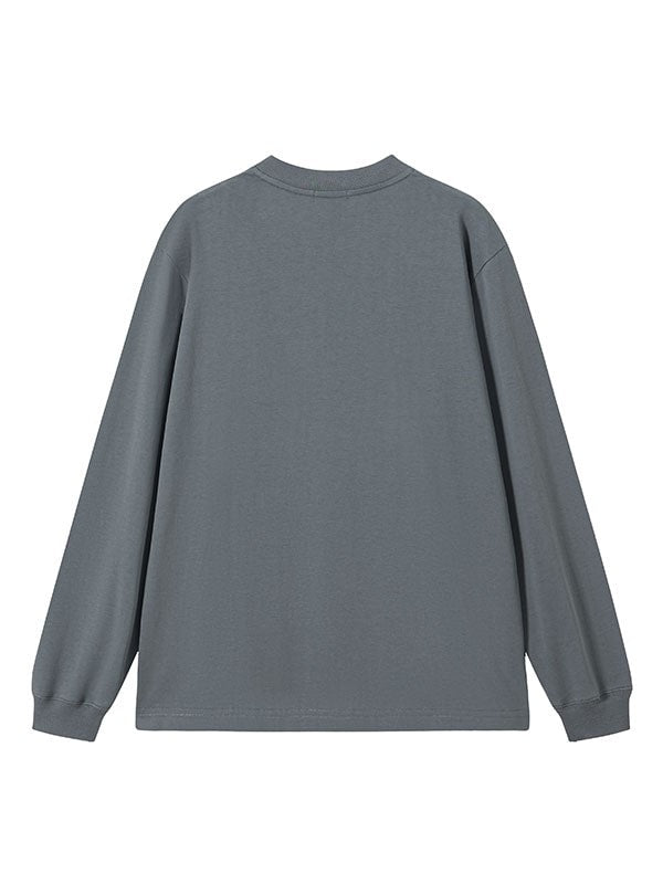 【Dpercent】Front Logo Sweater