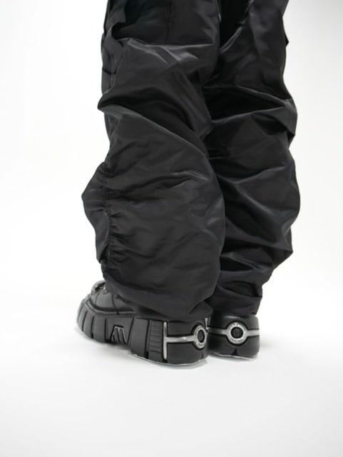 受注制【Never mind the XU】shirring jogger pants (2color)