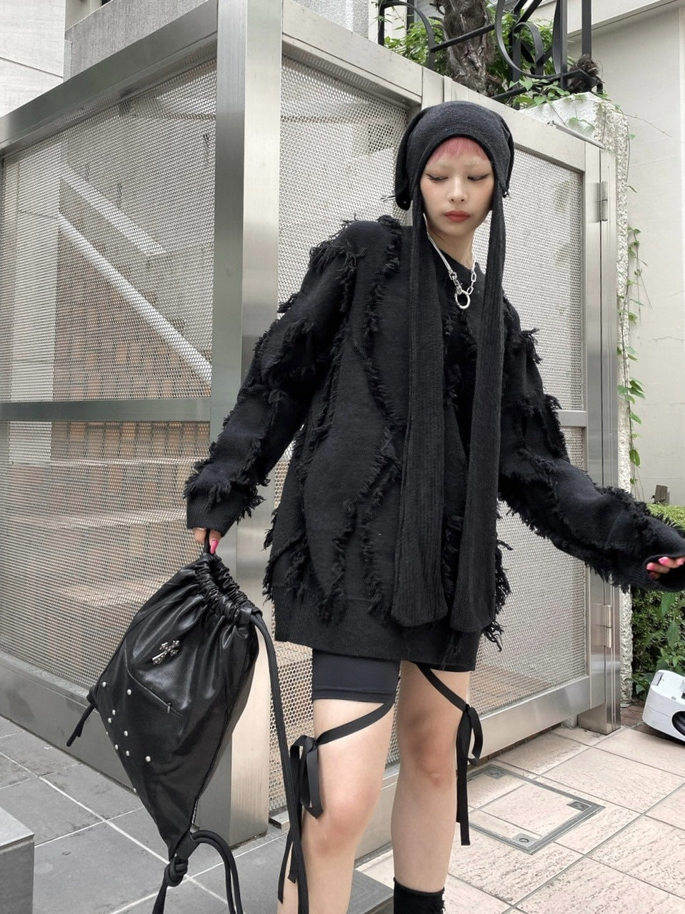 【Never mind the XU】biker short & skirt set (2color)