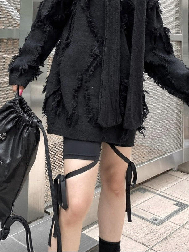 【Never mind the XU】biker short & skirt set (2color)