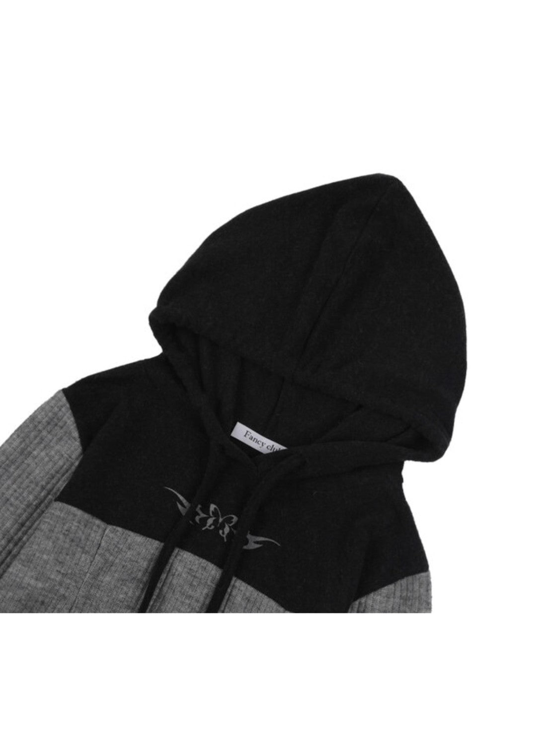 【FANCY CLUB】BOW RIBBED LAYERED HOODIE PART 1