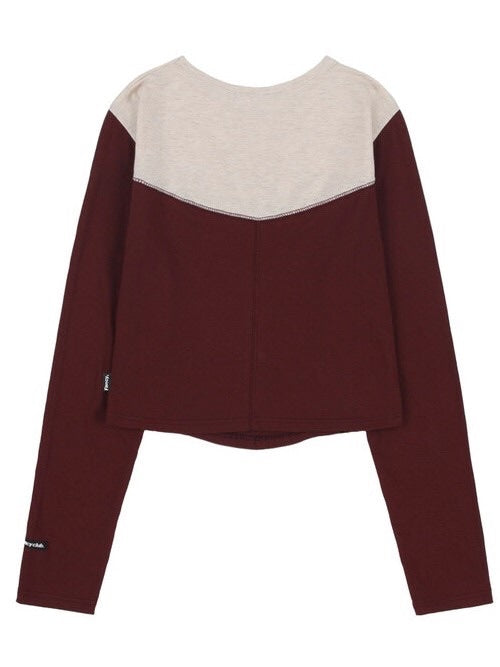 【FANCY CLUB】TURNING CLASSIC STITCH CROP TEE