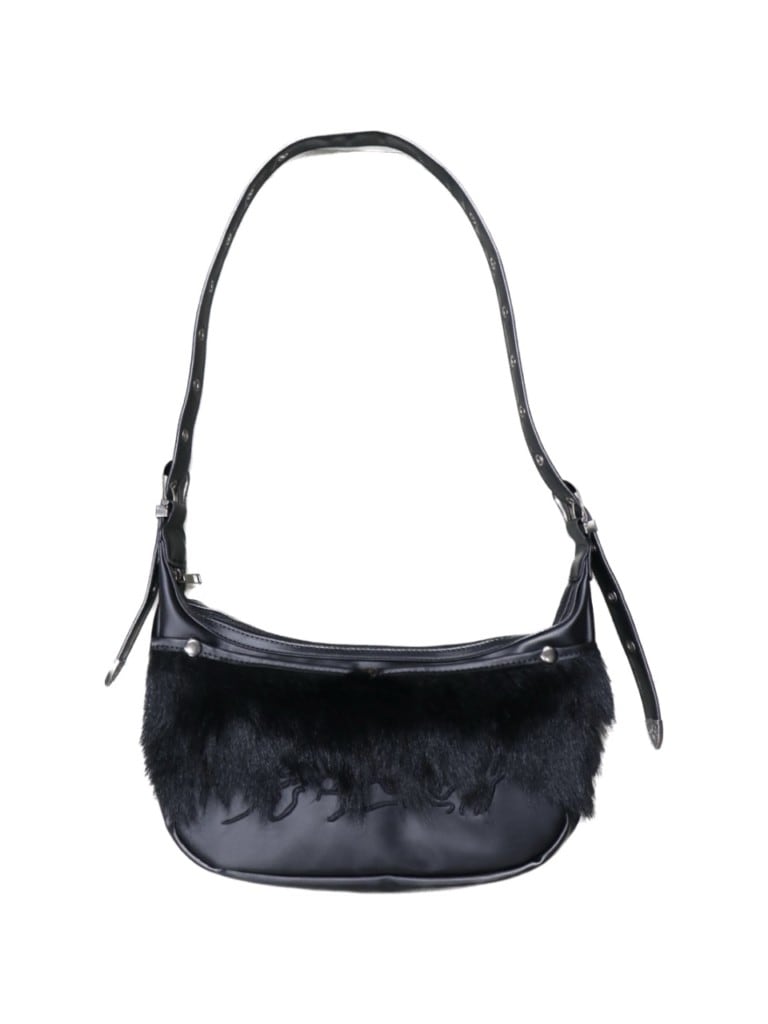 受注制【Bizarre Maiden】snapper fur leather shoulder bag