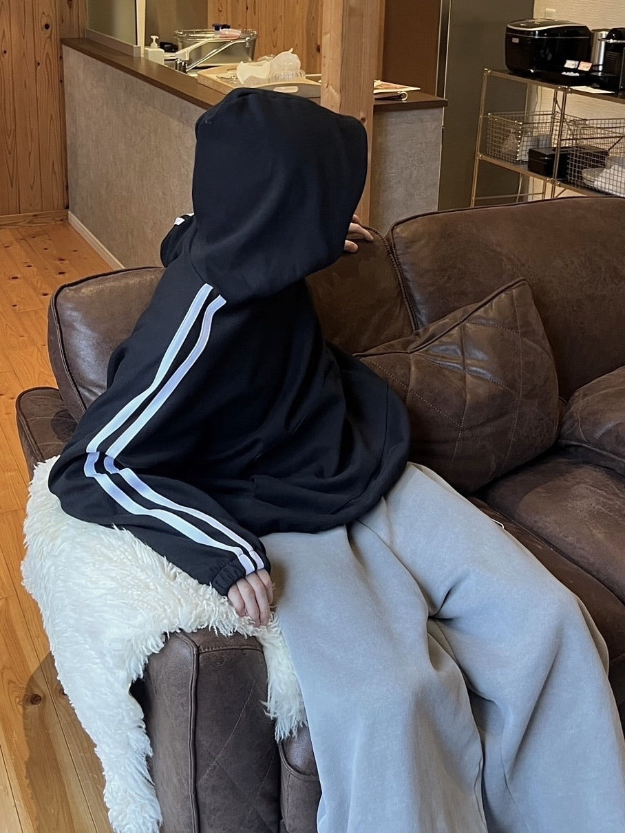 受注制【youll】line sweat hoodie