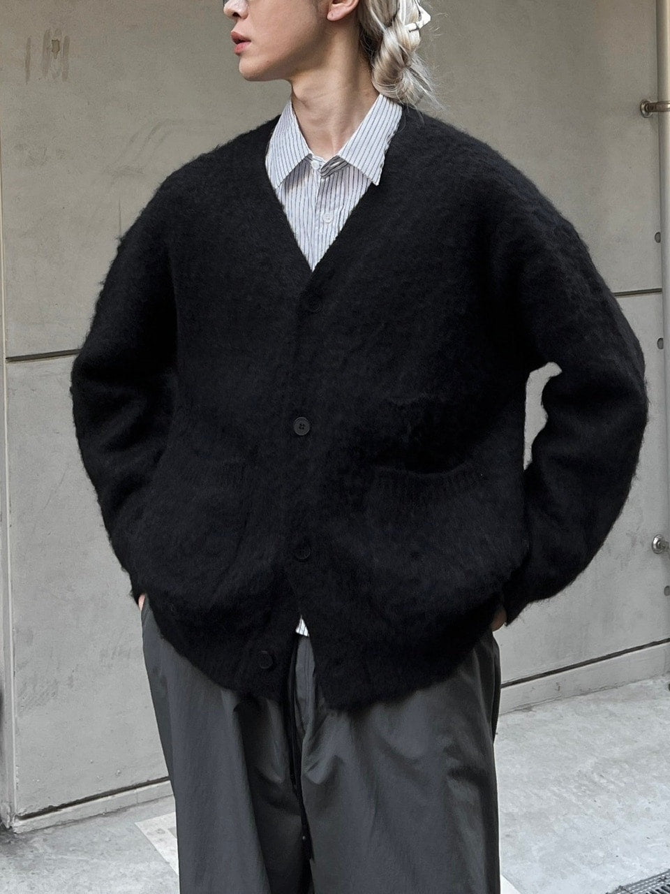 【Chikashitsu +】wool cardigan (4color)