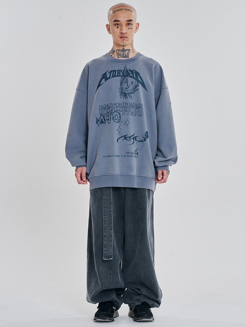 【AJOBYAJO】AJOLICA Collage Sweatshirt