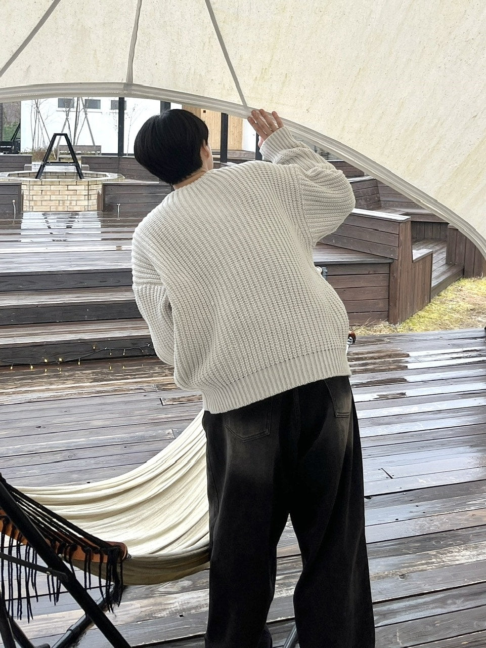 受注制【youll】waffle knit (2color)