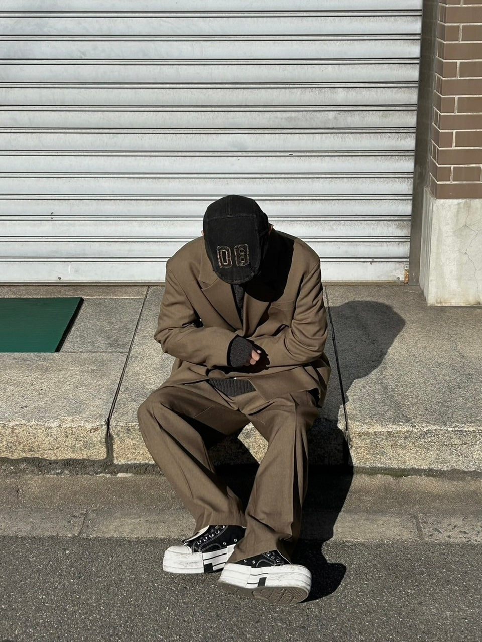 受注制【Chikashitsu +】set up belt slacks (3color)