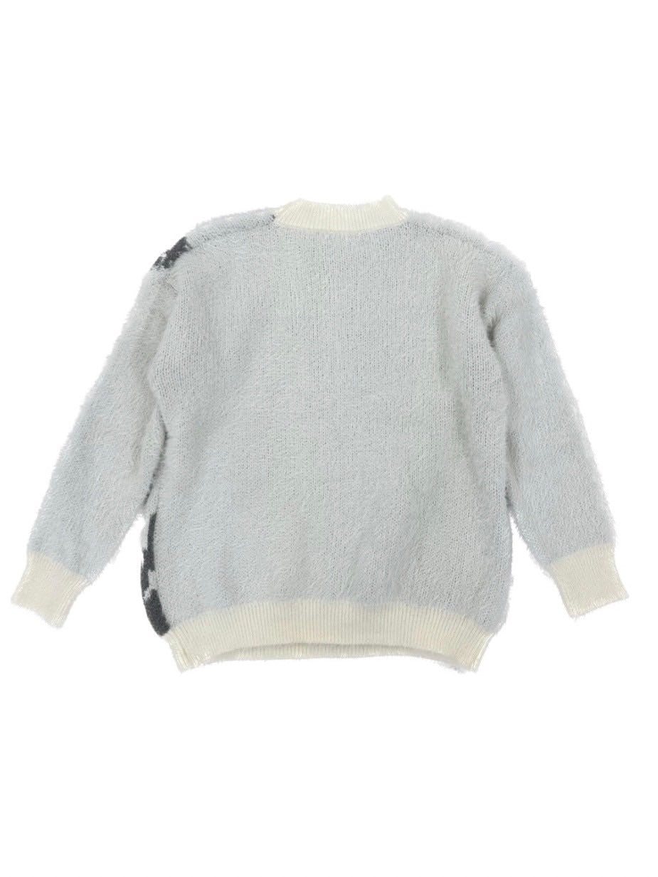 国際配送【Never mind the XU】mohair short knit