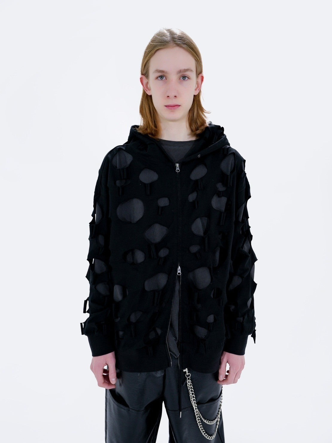 Bizarre Maiden】damage full zip hoodie – PRESSING WEB SHOP