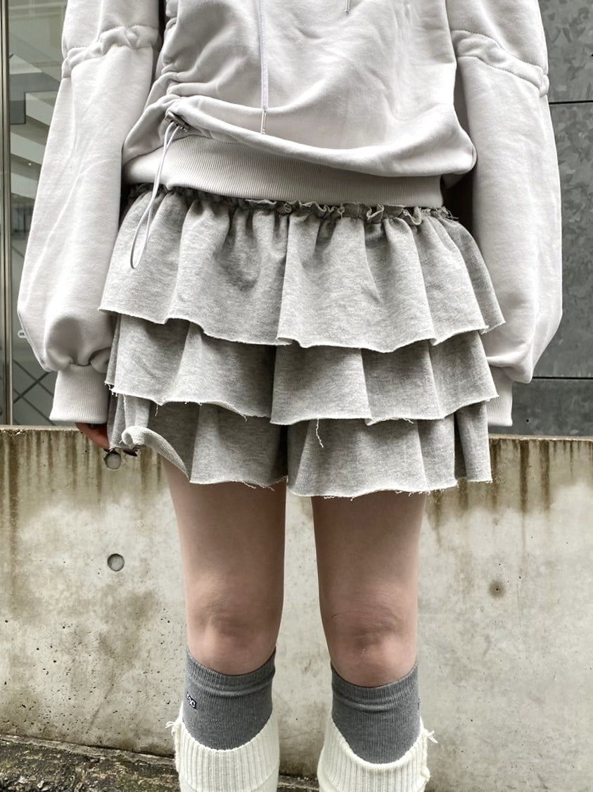 受注制【nmtc +】frill mini skirt (3color) / 【エヌエムティーシー