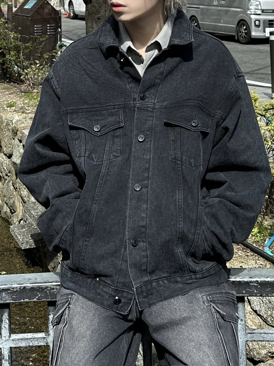 大阪店WEB限定受注制【Chikashitsu +】back design denim jacket