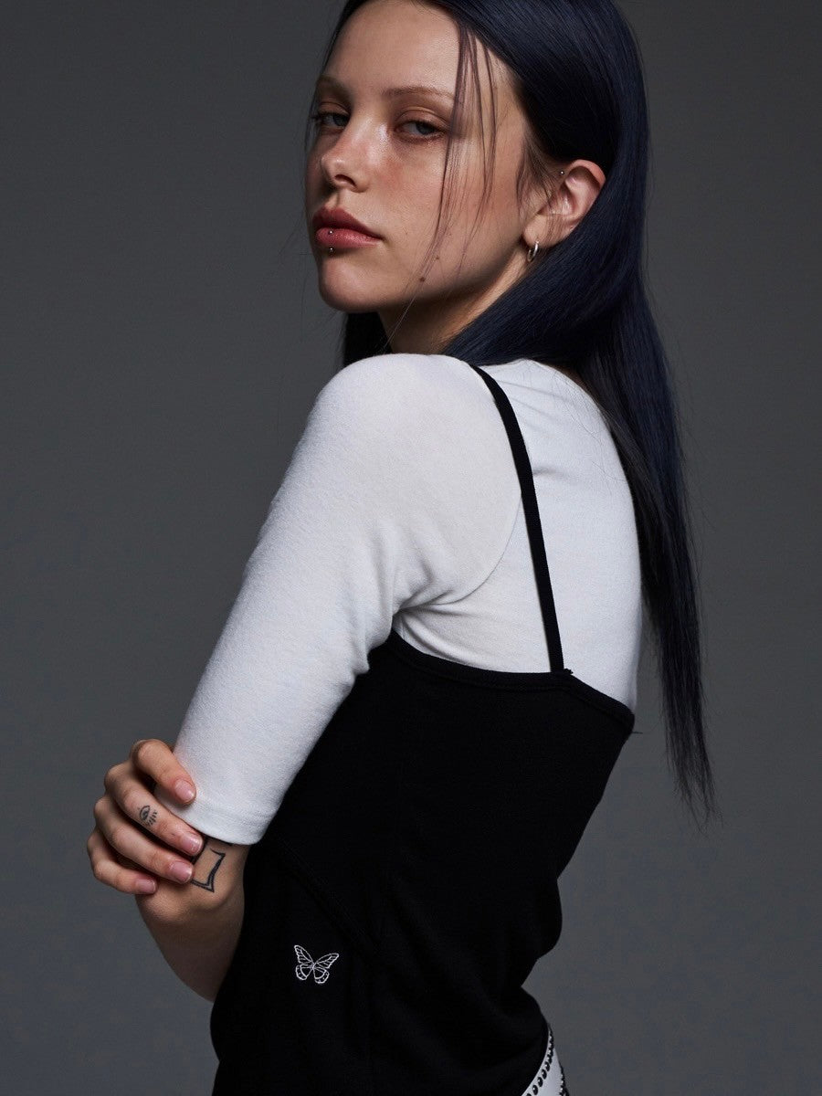 【FANCY CLUB】THREE QUARTER BASIC T-SHIRT