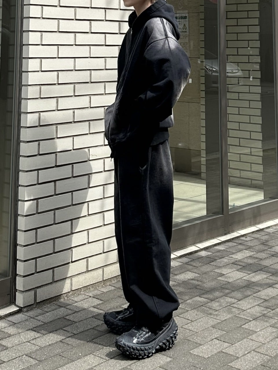 大阪店WEB限定受注制【Chikashitsu +】vintage wash sweat pants