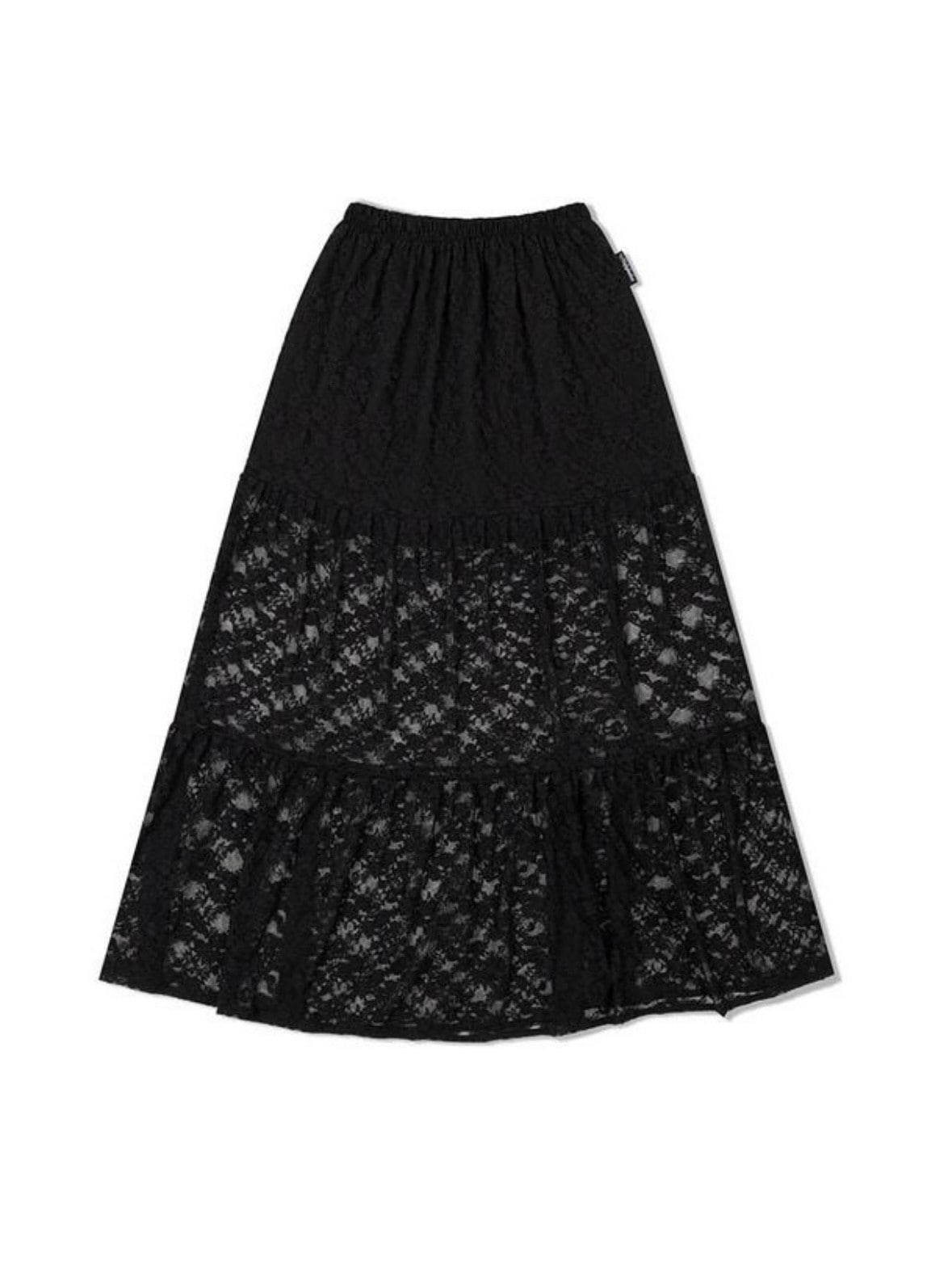 【Uglyshadow】FLOWER LACE LONG SKIRT