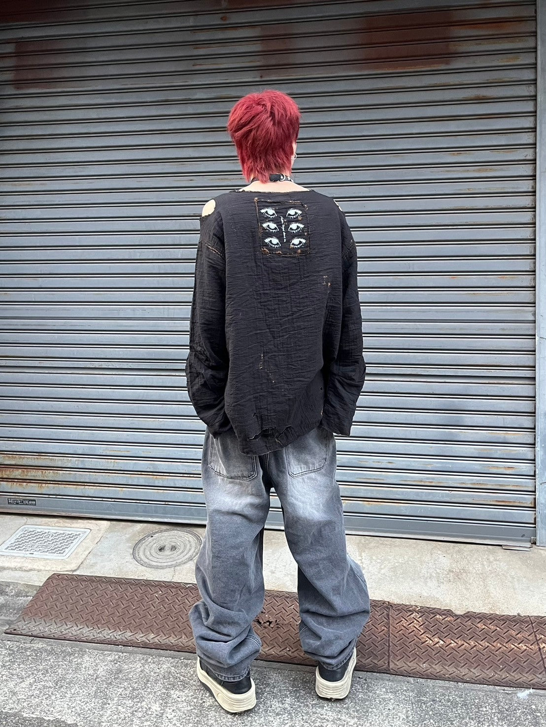 受注制【Bizarre Maiden】grunge crush denim pants (2color)