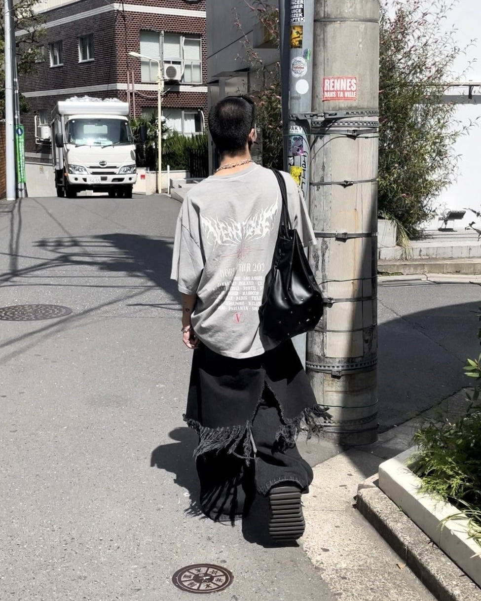 受注制【Never mind the XU】VENTIQUE tee (2color) / 【ネバーマインドザエックスユー】プリント半袖Tシャツ