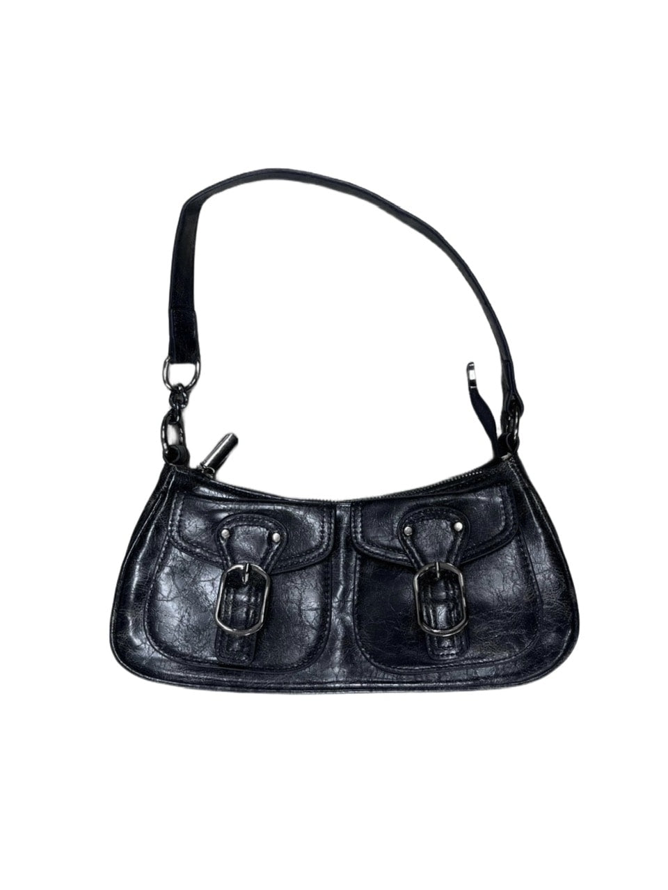 受注制【Never mind the XU】pocket leather belt bag (2color)