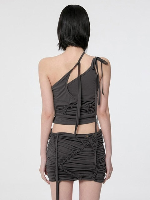 【FLAREUP】Handmade Twisted Skirt