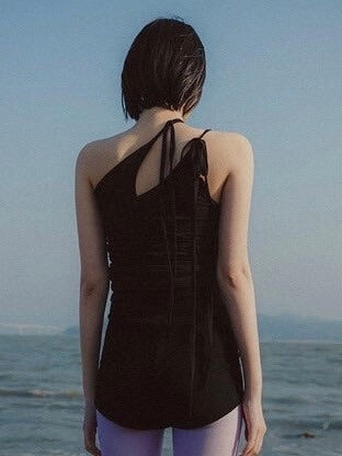 【FLAREUP】[SET] Handmade Twisted Layered Top