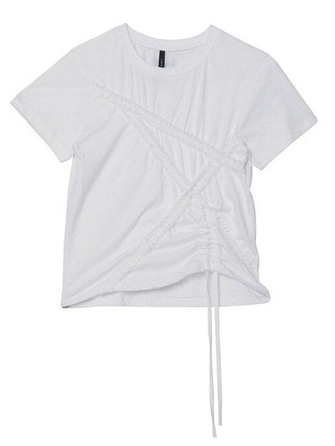 【FLAREUP】Diagonal Strap T-shirt
