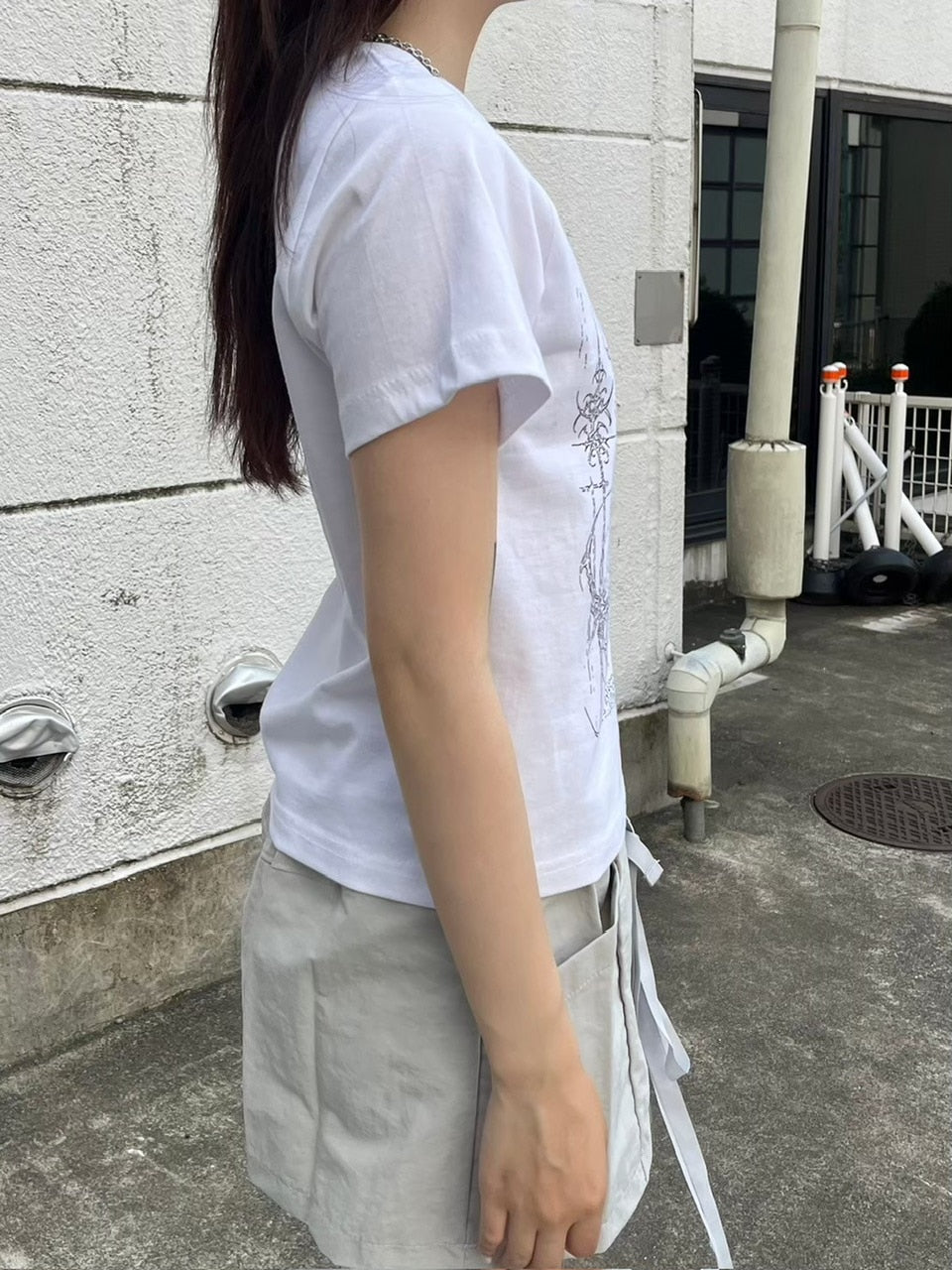 受注制【nmtc +】tattoo crop tee 2(2color)